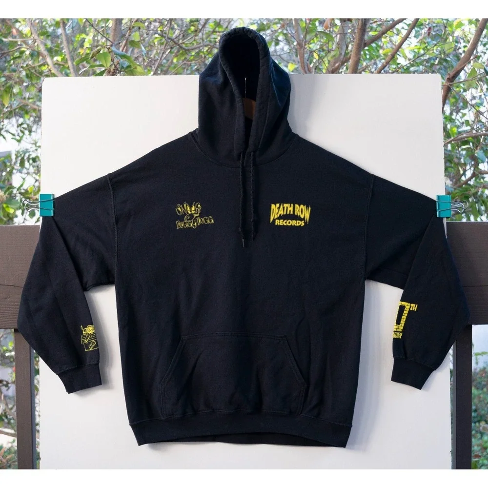 Death Row Records‎ Snoop Dogg Doggystyle 30th Anniversary Hoodie Black Size L
